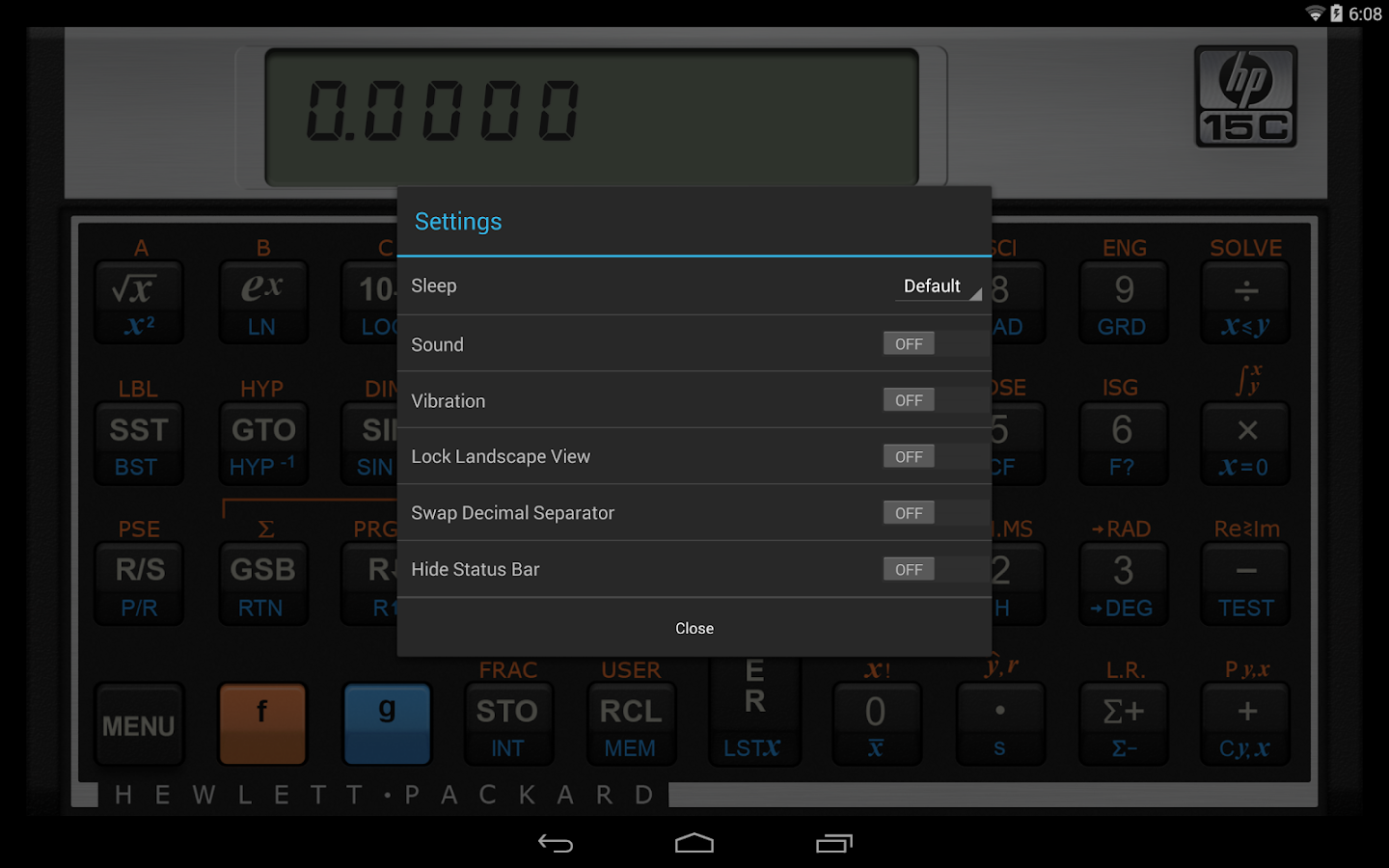 HP 15C Scientific Calculator 1.7.1 APK Download - Android ...