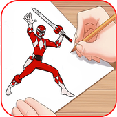 How to draw power rangers 1.0
