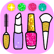 Beauty Coloring Book Glitter 24