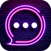 Neon Messenger for SMS - Emojis, original stickers 