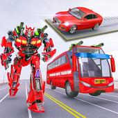 Muscle car robot game – Bus robot transform games 1.6