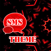 Red Black GO SMS Theme 3.0