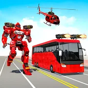 US Car Robot Bus Transform : Helicopter Robot Game 1.0