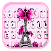 Eiffel Tower Pink Bow Keyboard 7.1.5_0407