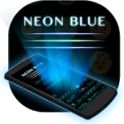Neon Blue Keyboard Theme 8.7.1_0612