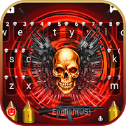 Red Skull Guns Keyboard Theme 6.0.1111_8