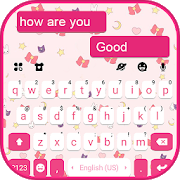 SMS Pink Doodle Keyboard Backg 1.0