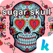 Sugar Skull Keyboard Theme 10.0