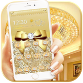 Luxury Gold Bow Diamond Theme 10003001