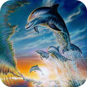 com.litvinka.lwp.fourdolphins icon