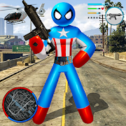 Capitaine Spider American Stickman Rope Hero Mafia 1.0