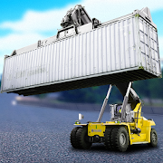 logistics.simulator_games.forklift.crane.ship_yard.railway.reach_stacker.truck.cargo.free icon