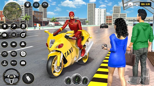 Superhero Bike Taxi: Bike Game 2.3 screenshot 14