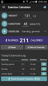 Exercise Calorie Calculator 3.0.1 screenshot 5
