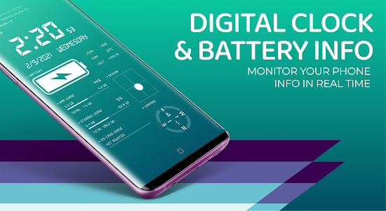 Digital Clock & Battery Charge 6.1.2 screenshot 6