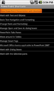 MS PowerPoint Shortcuts 2.0 screenshot 1