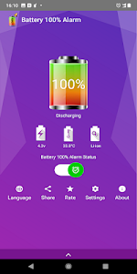 Battery 100% Alarm 4.3.6 screenshot 1