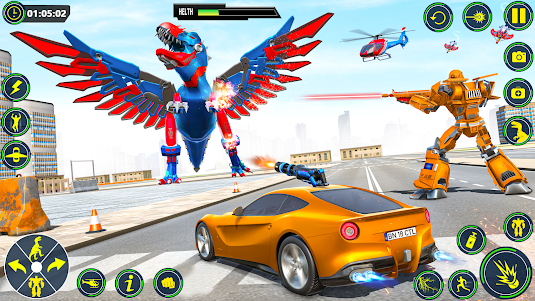 Dino Transform Robot Car Game 83 screenshot 16