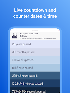 How many days: Date Countdown 3.1.0 screenshot 9