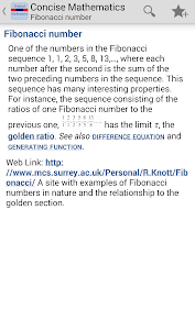 Oxford Mathematics Dictionary 4.3.126 screenshot 1