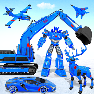 Snow Excavator Robot Car Games 88 screenshot 9