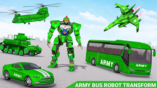 Army Bus Robot Car Game 3d 10.3.6 screenshot 8