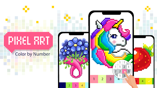 Pixel Art Color by number Game 4.4 screenshot 8
