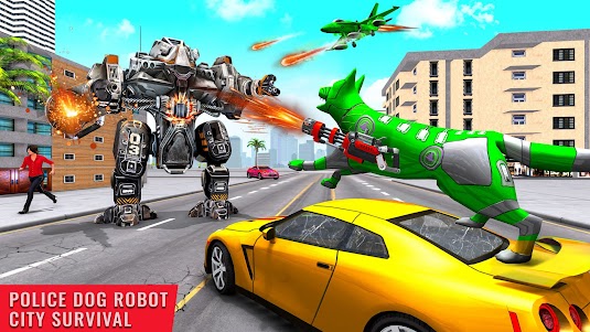 Police Dog Robot Car Games 5.5 screenshot 16