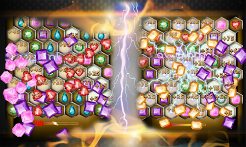 Jewels Blitz Gold Hexagon  screenshot 2
