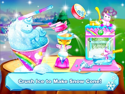 Snow Cone Maker - Unicorn Games for Girls  screenshot 2