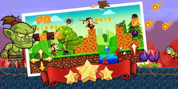 Jungle Monkey Run Saga World 1.1 screenshot 1