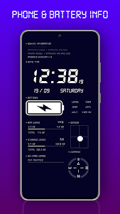 Digital Clock & Battery Charge 6.1.2 screenshot 2