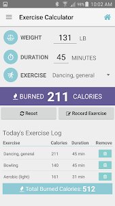 Exercise Calorie Calculator 3.0.1 screenshot 1
