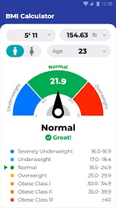 BMI Calculator - Ideal Weight 1.0.10 screenshot 6