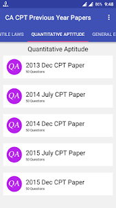 CA CPT Previous Year Papers 1.3 screenshot 3