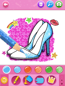 Glitter beauty coloring game 5.3 screenshot 12