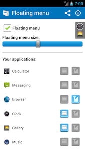 Floating Menu 1.1 screenshot 1