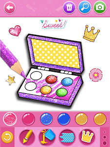 Glitter beauty coloring game 5.3 screenshot 19