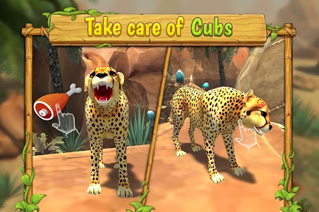 Cheetah Family Animal Sim 12 screenshot 4