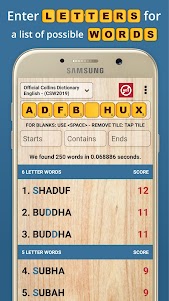 Scrabble & WWF Word Checker 6.0.18 screenshot 2