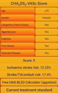 Atrial fibrillation risk calc 3.1 screenshot 8