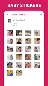Cute Baby Stickers: Jin Miran 16.0 screenshot 4