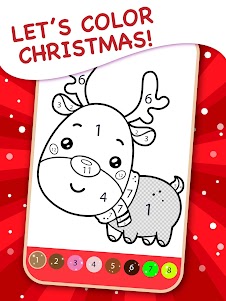 Christmas Coloring Book By Num 3.0 screenshot 5