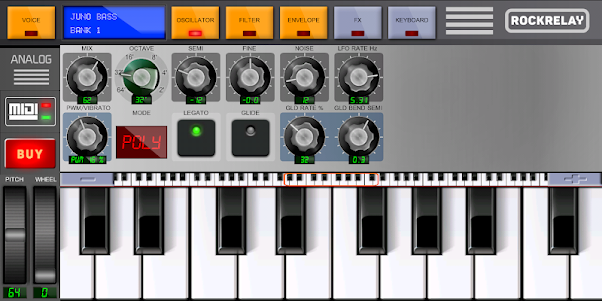 Rockrelay Analog Synthesizer 1.3 screenshot 1