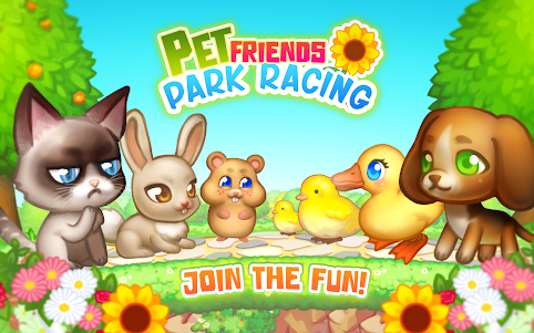 Pet Friends Park Racing  screenshot 1