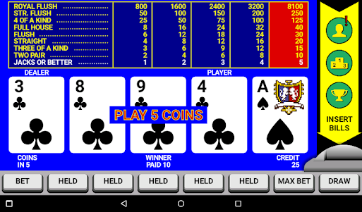 Video Poker Classic Double Up 6.24 screenshot 8