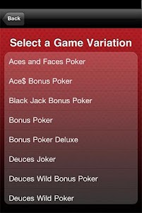 Video Poker PayTables 1.0 screenshot 3