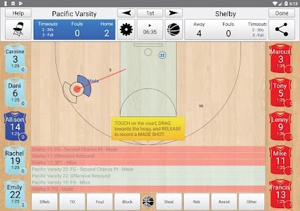 Basketball Stat Tracker Live 1.1.6 (5030_dev) screenshot 15