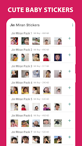 Cute Baby Stickers: Jin Miran 16.0 screenshot 2