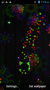 Neon Flowers Live Wallpaper 2.1 screenshot 4